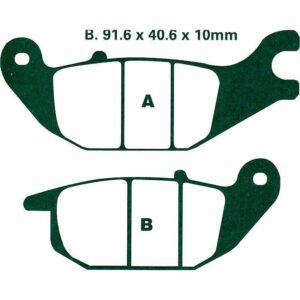 Hi-Q Bremsbeläge organisch FA343  107/91