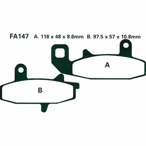 Hi-Q Bremsbeläge organisch FA147  118/97