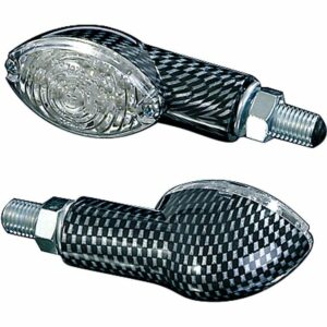 Shin Yo LED Blinkerpaar Cateye M10 kurz carbonlook klarglas