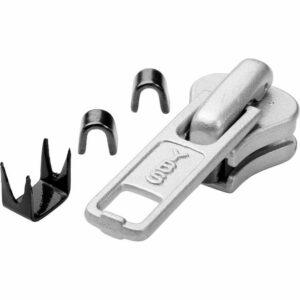 POLO 5V Reissverschlussschieber silber