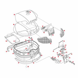 Givi Ersatzteil Fangbandpaar Z599 für E41/V46/TRK52/B37/V56/B360