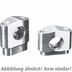 ABM Booster Klemmbocksatz für konische Lenker 25mm silber