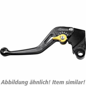 ABM Kupplungshebel einstellbar Synto KH18 kurz schwarz/gold