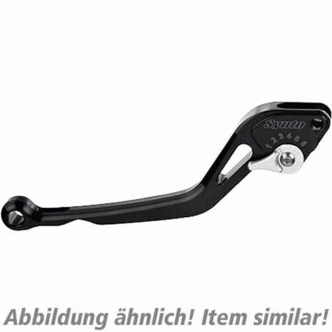 ABM Kupplungshebel einstellbar Synto KH32 lang schwarz/silber