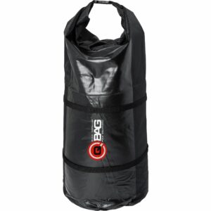 QBag Gepäckrolle wasserdicht 01 bis zu 50 Liter Stauraum schwarz