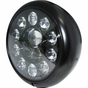 Highsider LED Hauptscheinwerfer Ø220mm T1 HD-Style unten schwarz