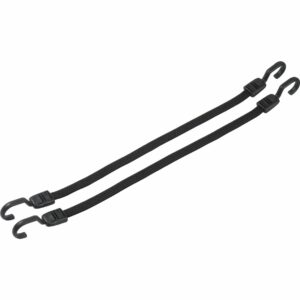 POLO Gepäckspanngummi mit Haken 2er Set 60cm schwarz