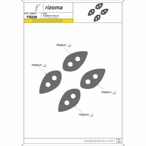 Rizoma Blinkeradaptersatz FR226B  28x50mm für Honda