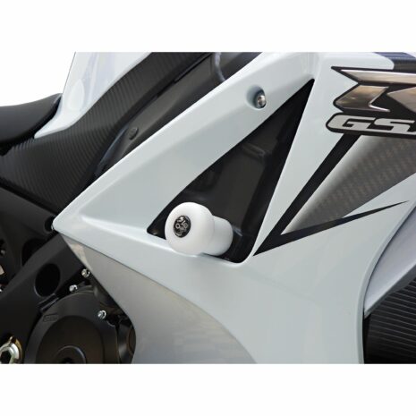 B&G Sturzpads Racing Polyamid weiß für GSX-R 1000 2007-2008