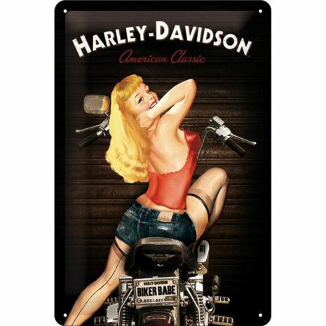 Nostalgic-Art Blechschild 20 x 30 "Harley-Davidson Biker Babe"