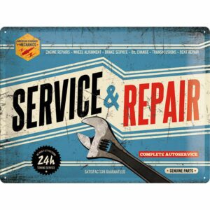 Nostalgic-Art Blechschild 30 x 40 "Service & Repair"