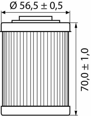 Hi-Q Ölfilter Einsatz OF152 kurz 71mm für Aprilia/Voxan/CanAm