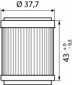 Hi-Q Ölfilter Einsatz OF143 für Yamaha