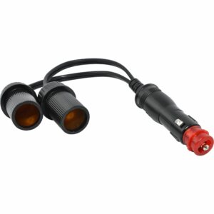 Baas Bikeparts Adapter DIN/ZIG-Stecker zu 2x ZIG-Steckdosen Ø21mm BA19