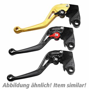 ABM Kupplungshebel einstellbar Synto KH51 lang schwarz/rot