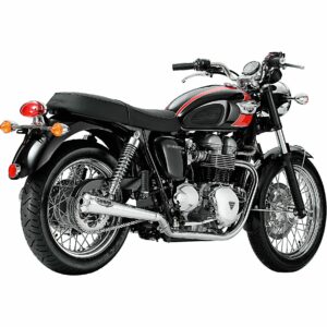 Shark exhaust Retro Auspuffpaar für Triumph Bonneville 2009-2015 poliert