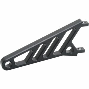 Highsider Lampenhalter Alu CNC ohne Schellen lang schwarz