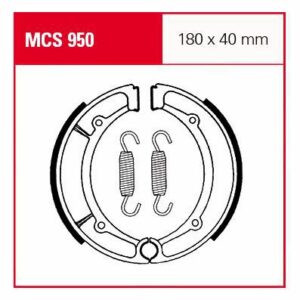 TRW Lucas Bremsbacken iF MCS950 180x40mm