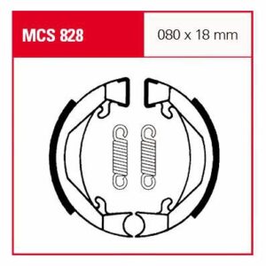 TRW Lucas Bremsbacken iF MCS828 80x18mm