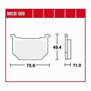 TRW Lucas Bremsbeläge organisch MCB509  75