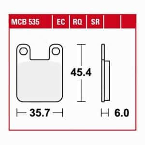 TRW Lucas Bremsbeläge organisch MCB535  35