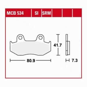 TRW Lucas Bremsbeläge organisch MCB534  80