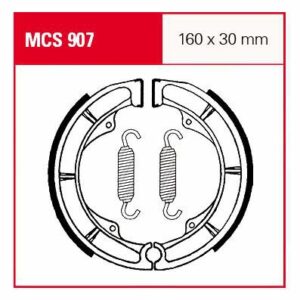 TRW Lucas Bremsbacken iF MCS907 160x30mm