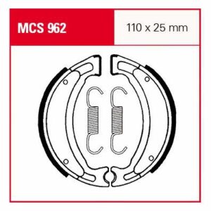 TRW Lucas Bremsbacken iF MCS962 110x25mm