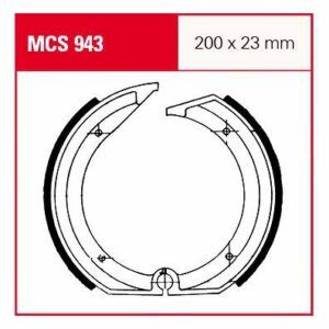 TRW Lucas Bremsbacken MCS943 200x23mm