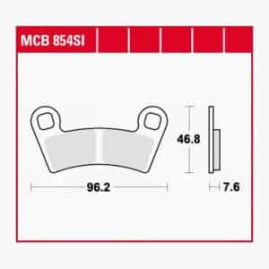 TRW Lucas Bremsbeläge Sintermetall Offroad MCB854SI 96