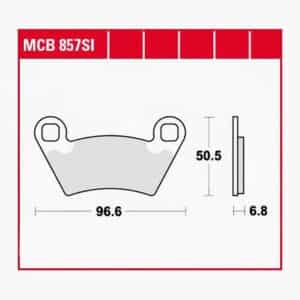 TRW Lucas Bremsbeläge Sintermetall Offroad MCB857SI 96