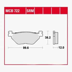 TRW Lucas Bremsbeläge organisch MCB722  99