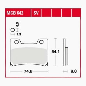 TRW Lucas Bremsbeläge Sintermetall Street MCB642SV 74
