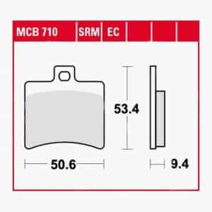 TRW Lucas Bremsbeläge Sintermetall Scooter MCB710SRM 50