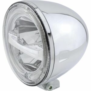 Highsider Circle LED Hauptscheinwerfer 146mm mit TFL unten chrom