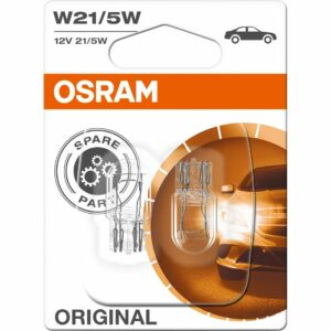 Osram Original Leuchtmittelpaar 12V/21/5W Glassockel W3x16q