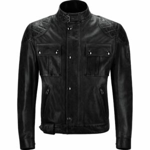 Belstaff Brooklands Replica Lederjacke schwarz XL Herren