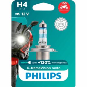 Philips H4 Glühbirne X-tremeVision Moto +130% 12V 60/55W P43T