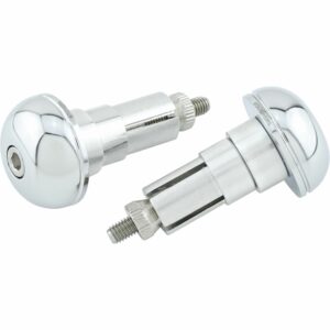 Highsider Lenkerendenpaar für 12-22mm Alu CLASSIC chrom