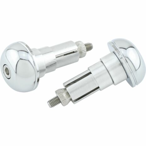 Highsider Lenkerendenpaar für 12-22mm Alu CLASSIC chrom