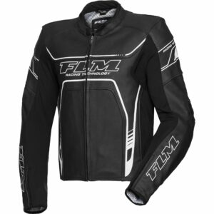 FLM Sports Leder Kombijacke 2.1 schwarz/weiß 52 Herren