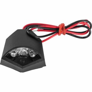 Hashiru LED Nummernschildbeleuchtung 01 selbstklebend schwarz