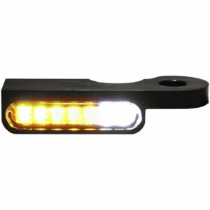 HeinzBikes LED Alu Blinker/Positionspaar für Harley Dyna 1996- schwarz