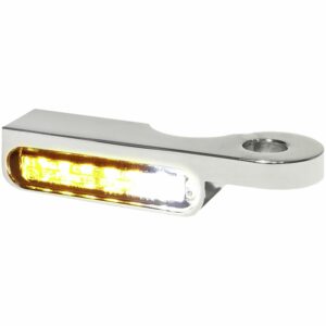 HeinzBikes LED Alu Blinker/Positionspaar für Softail 1996-2014 chrom