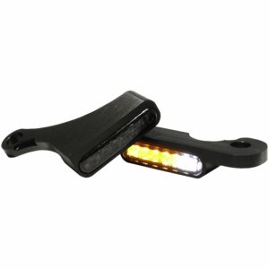 HeinzBikes LED Alu Blinker/Positionspaar für Softail 2015-2017 schwarz