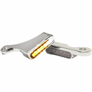 HeinzBikes LED Alu Blinker/Positionspaar für Harley Softail 2018- chrom