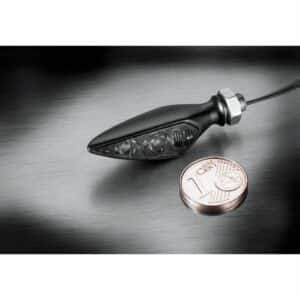 Kellermann LED Metall Blinker M5 Rhombus S Dark schwarz VRHL