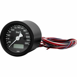 MMB Basic Tacho elektronisch 48mm -260 Km/h schwarz/schwarz