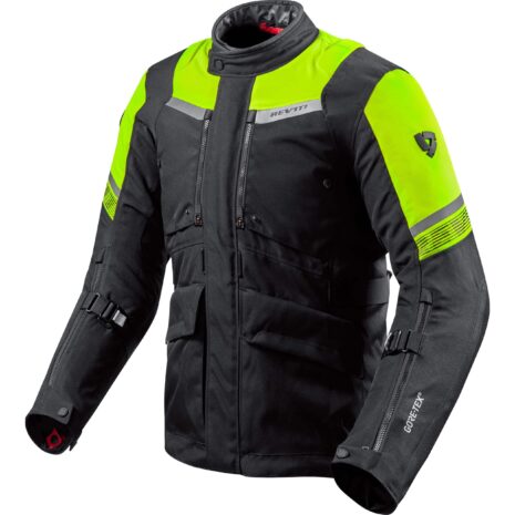 REV'IT! Neptune 2 GTX Textiljacke schwarz/neongelb 3XL