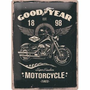 Nostalgic-Art Blechschild 30x40cm "Goodyear-Motorcycle"